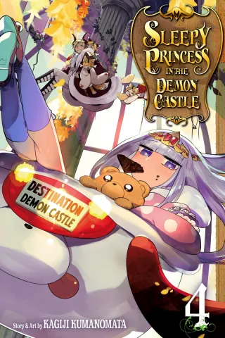 Cover of Sleepy Princess in the Demon Castle volume 4, English edition
