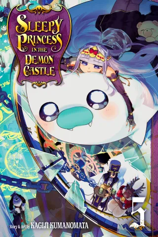 Cover of Sleepy Princess in the Demon Castle volume 5, English edition
