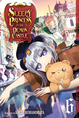 Cover of Sleepy Princess in the Demon Castle volume 6, English edition