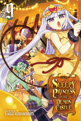 Cover of Sleepy Princess in the Demon Castle volume 9, English edition