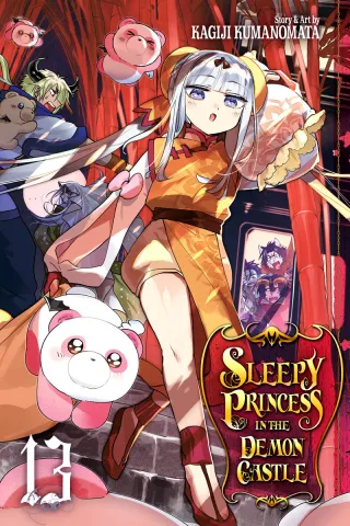 Cover of Sleepy Princess in the Demon Castle volume 13, English edition
