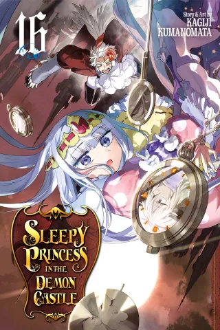 Cover of Sleepy Princess in the Demon Castle volume 16, English edition