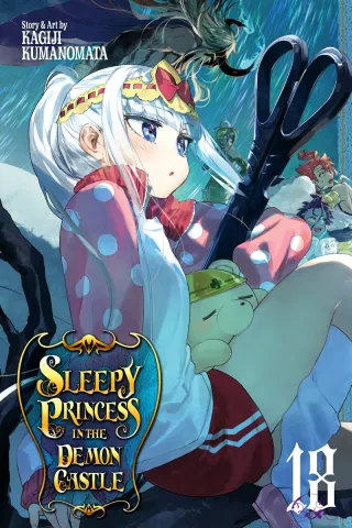 Cover of Sleepy Princess in the Demon Castle volume 18, English edition
