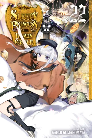 Cover of Sleepy Princess in the Demon Castle volume 22, English edition