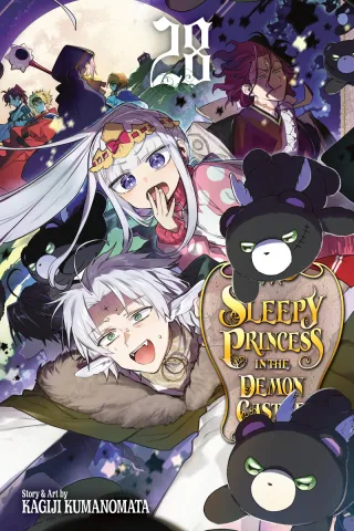 Cover of Sleepy Princess in the Demon Castle volume 28, English edition