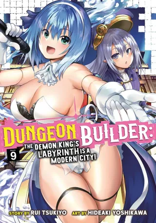 Cover of Dungeon Builder: The Demon King’s Labyrinth is a Modern City! volume 9, English edition