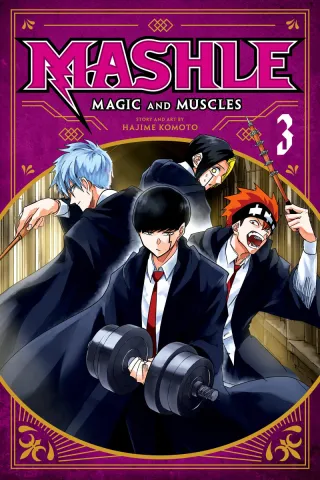 Cover of Mashle: Magic and Muscles volume 3, English edition
