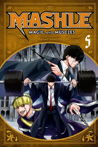 Cover of Mashle: Magic and Muscles volume 5, English edition