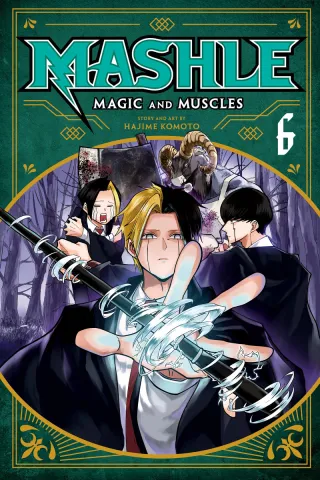 Cover of Mashle: Magic and Muscles volume 6, English edition