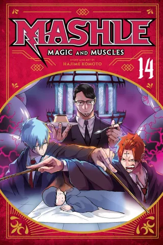 Cover of Mashle: Magic and Muscles volume 14, English edition