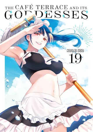 Cover of The Café Terrace and Its Goddesses volume 19, English edition