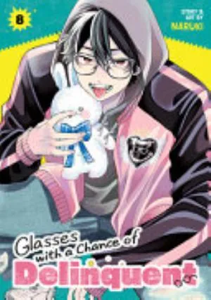 Cover of Glasses With a Chance of Delinquent volume 8, English edition