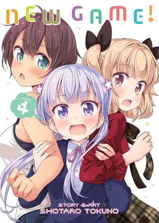 Cover of New Game! volume 4, English edition