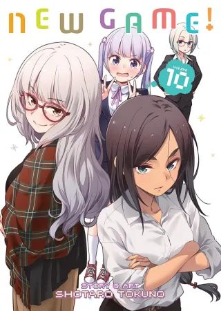 Cover of New Game! volume 10, English edition
