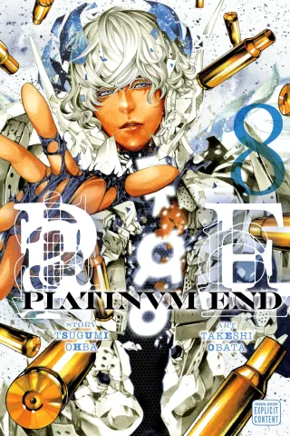 Cover of Platinum End volume 8, English edition