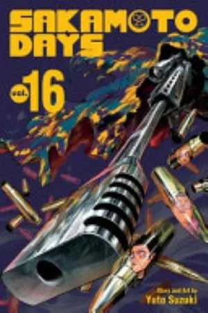Cover of Sakamoto Days volume 16, English edition