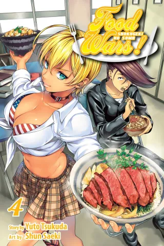 Cover of Food Wars!: Shokugeki no Soma volume 4, English edition