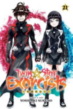 Cover of Twin Star Exorcists volume 21, English edition