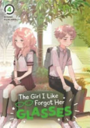 Cover of The Girl I Like Forgot Her Glasses volume 4, English edition