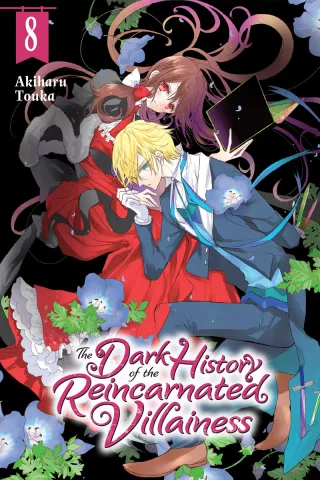 Cover of The Dark History of the Reincarnated Villainess volume 8, English edition