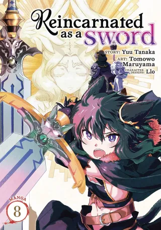 Cover of Reincarnated as a Sword volume 8, English edition