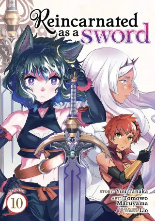 Cover of Reincarnated as a Sword volume 10, English edition