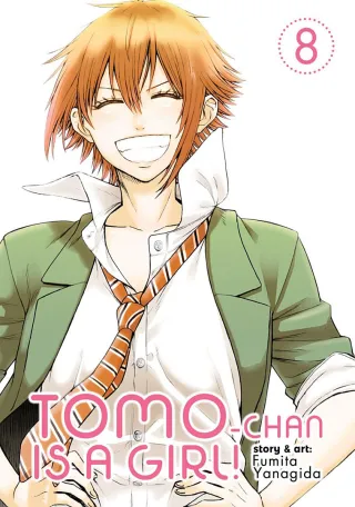 Cover of Tomo-chan is a Girl! volume 8, English edition