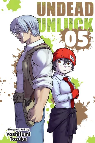 Cover of Undead Unluck volume 5, English edition