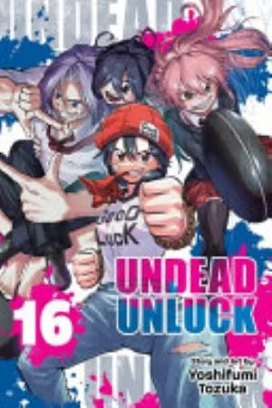 Cover of Undead Unluck volume 16, English edition