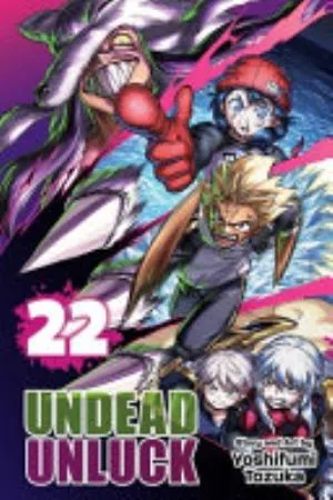 Cover of Undead Unluck volume 22, English edition