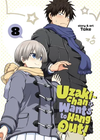 Cover of Uzaki-chan Wants to Hang Out! volume 8, English edition