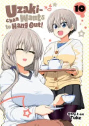 Cover of Uzaki-chan Wants to Hang Out! volume 10, English edition