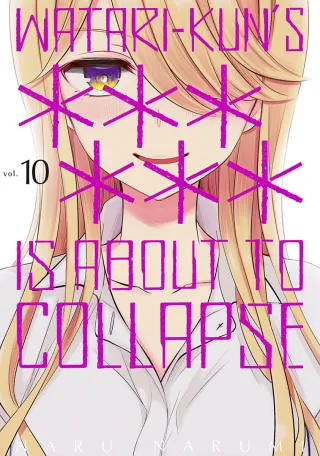 Cover of Watari-kun's ****** Is about to Collapse volume 10, English edition