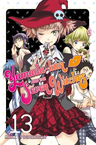 Cover of Yamada-kun and the Seven Witches volume 13, English edition